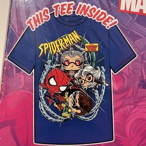 Marvel Funko Pop Spider-Man Boxed Tee Shirt ~ Brand New ~ Unisex